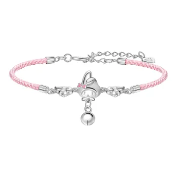 TIDECOLOR Melodi S925 Silver Bracelets Women's Silver Pink