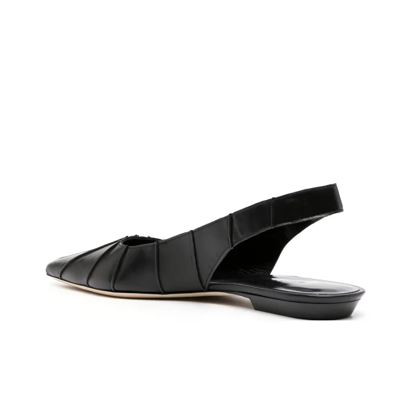 By Far Cyd Pointed-toe Slingback Ballerinas-3