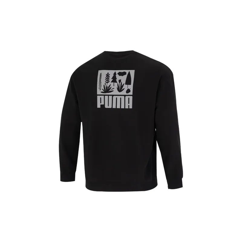 PUMA Sweatshirt Men's Black Shopping Bag Included-2
