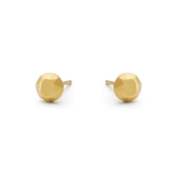 RSNY Gold Plated Copper Stud Earrings Women's