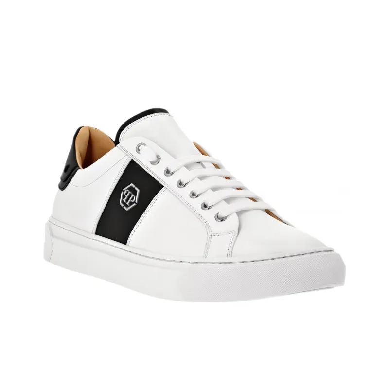 PHILIPP PLEIN Logo-plaque Leather Sneakers-2