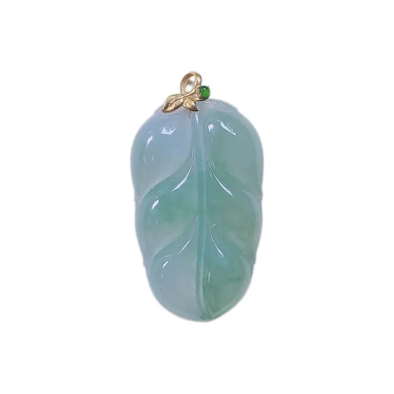 PUPAN Ice Glutinous Success In The Great World Leaf Pendant, Exquisite Women's-0