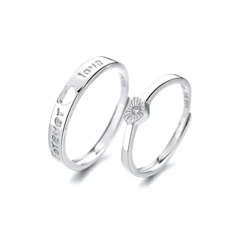 KLFOOK 999 Fine Silver Rings Unisex