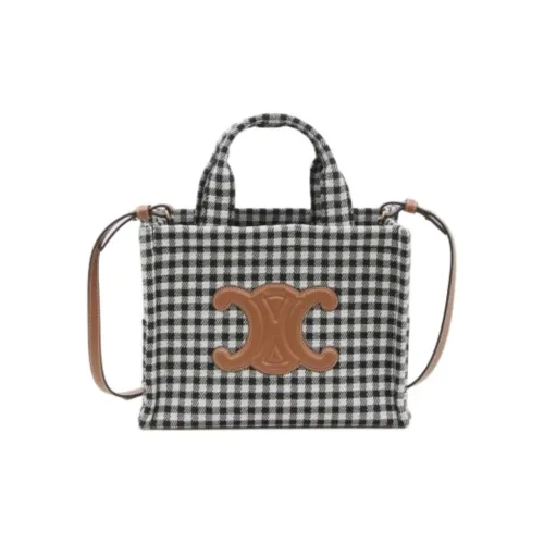 CELINE Canvas Canvas Bag Shoulder Bag Crossbody Bag Handbag Women's Black