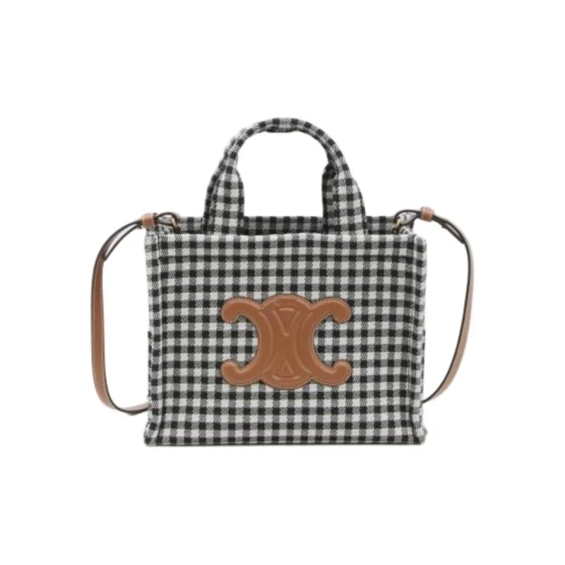 CELINE Canvas Canvas Bag Shoulder Bag Crossbody Bag Handbag Women's Black-0