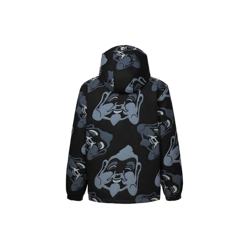EVISU Jacket Men's Black All Over Print-1