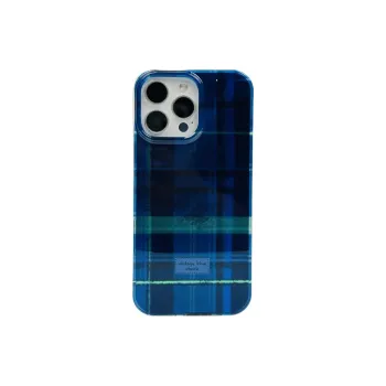 Wei Xin Acrylic Material Double Layer Plaid Phone Cases Compatible With IPhone 16/15 Pro Max/Apple 13/14 Pro Max/12