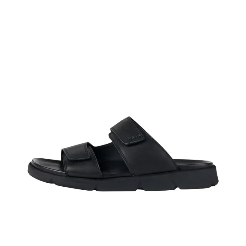 GEOX Slip Resistant Slide Slippers Men's Black-0