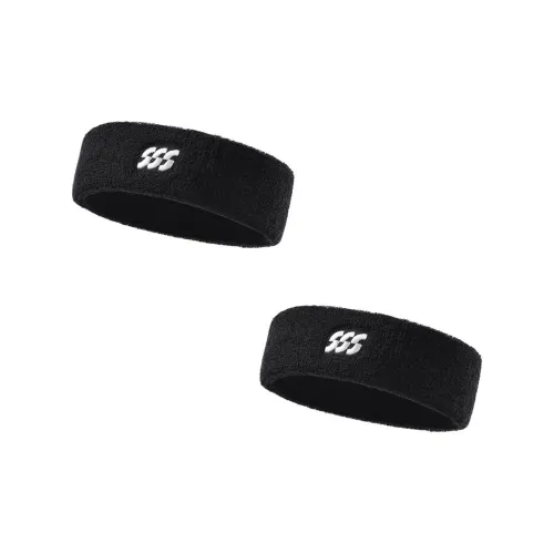 HLA Sweatbands Elastic Fitness Running Yoga Black