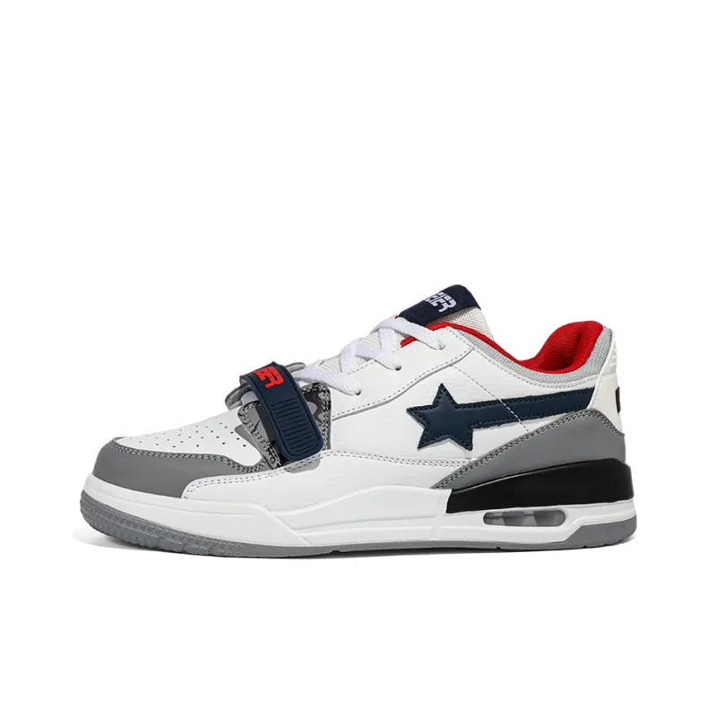 BEIER Stars Collection Couple Versatile Height Increasing Slip-Resistant Low-Top Skateboard Shoes Unisex-1