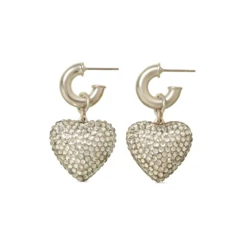 Roxanne Assoulin Dazzling Puffy Heart Earring