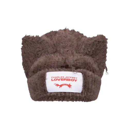 CHARLES JEFFREY Nylon Beanies Unisex Brown