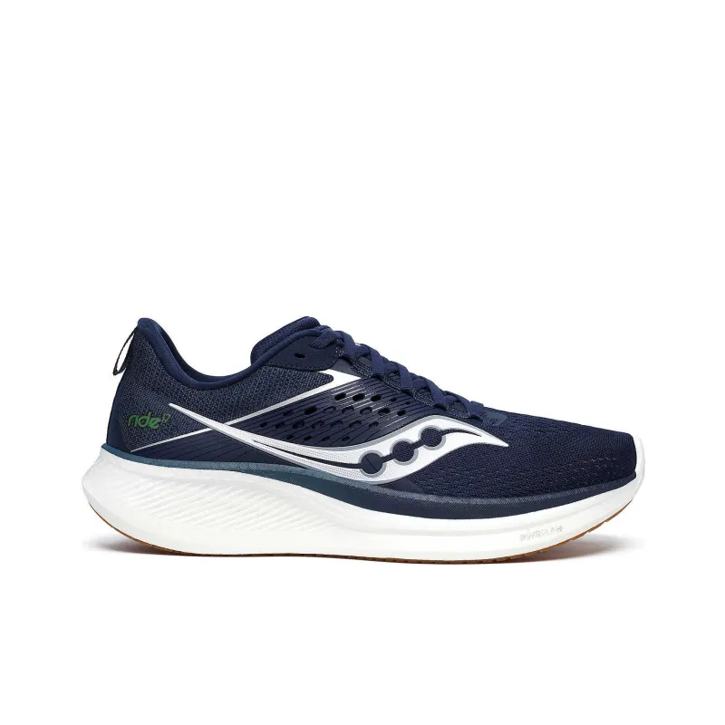 Saucony Anti Slip Wear Resistant Low Top Casual Running Shoes Men's Blue White-1