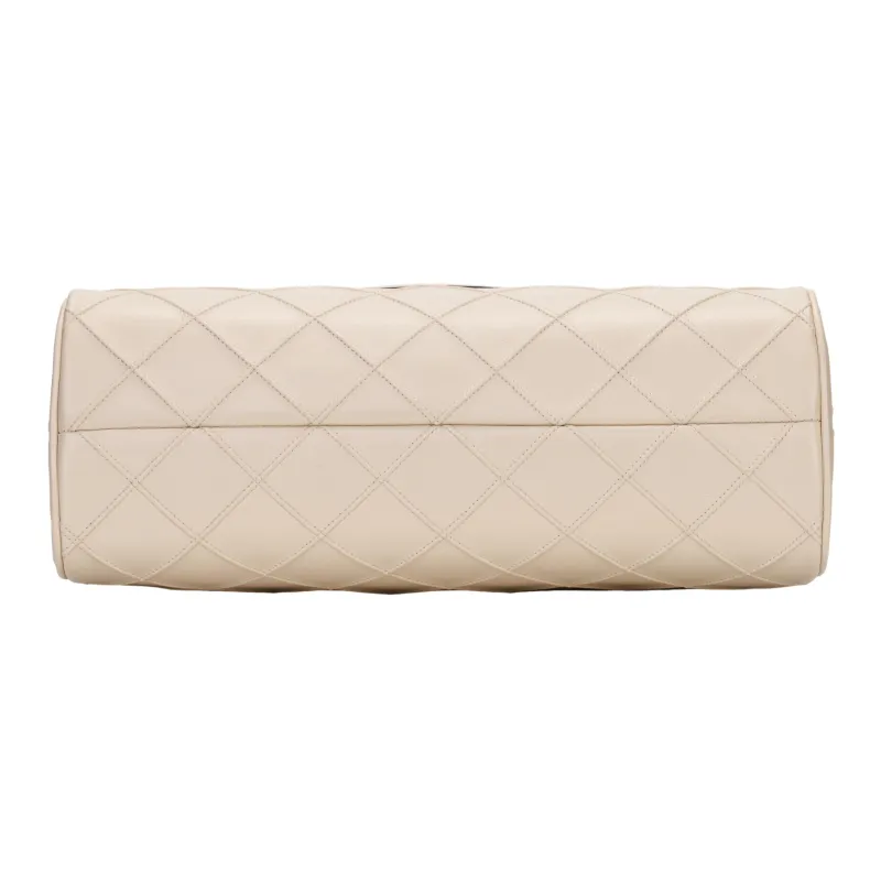 TORY BURCH Fleming Nappa Leather Tote Bag, Shopping Bag, Shoulder Bag, Handbag Women's Cream-5