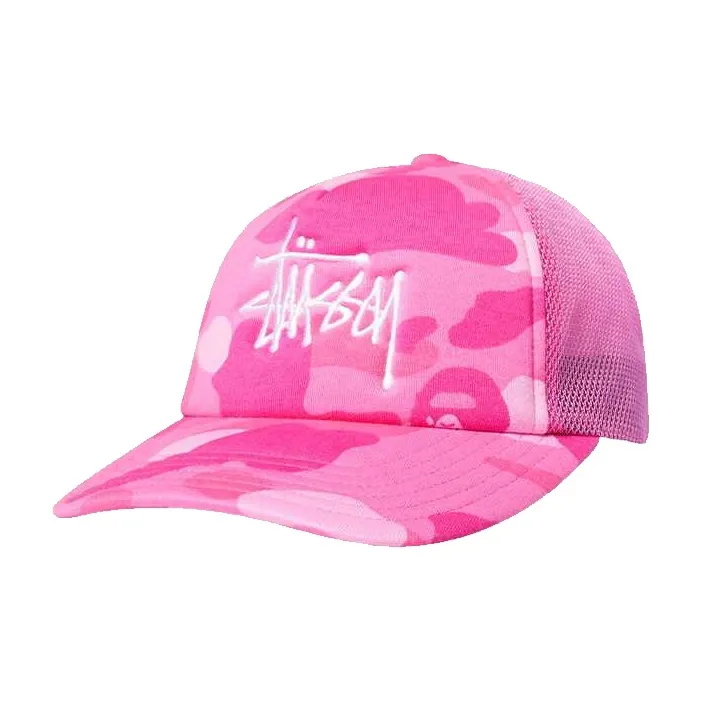 Bape X Stussy Trucker Cap-5