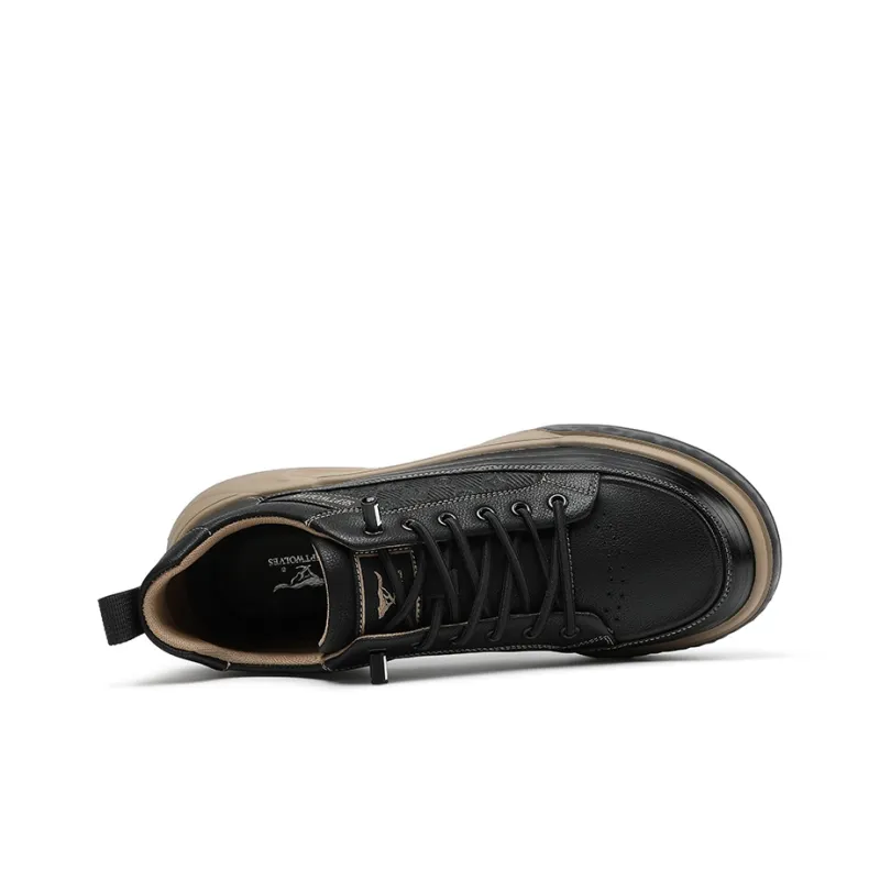 SEPTWOLVES Low Top Casual Shoes Men's Black HD-2