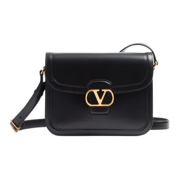 Valentino GARAVANI Calfskin Shoulder Bag Crossbody Bag Women's Black