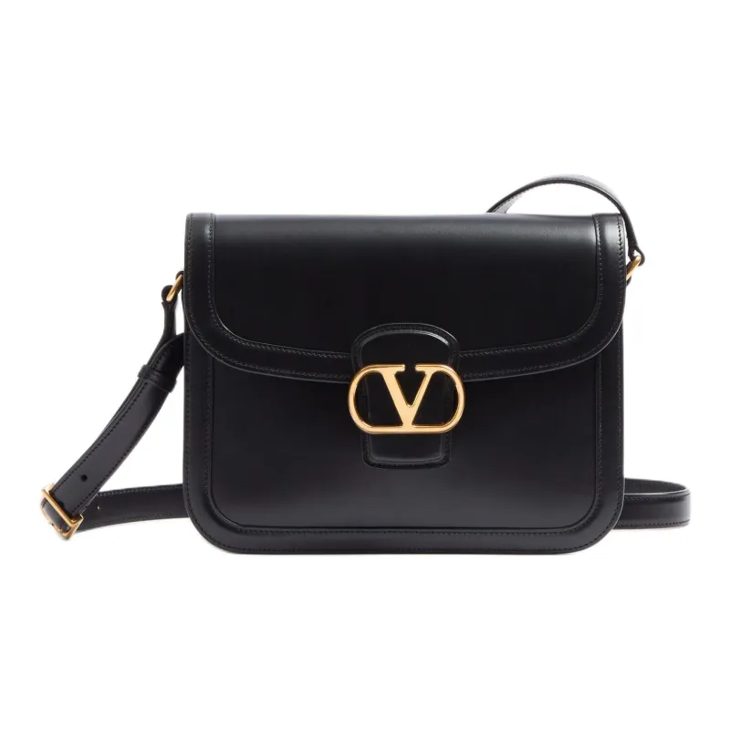 Valentino GARAVANI Calfskin Shoulder Bag Crossbody Bag Women's Black-0