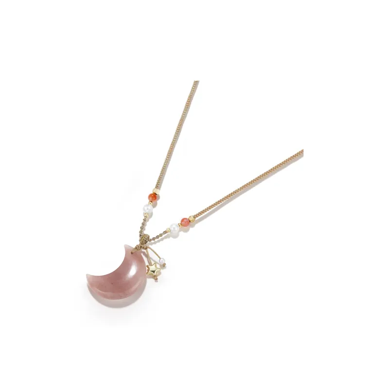 DH7 Golden Silk Jade Necklaces Women's-1