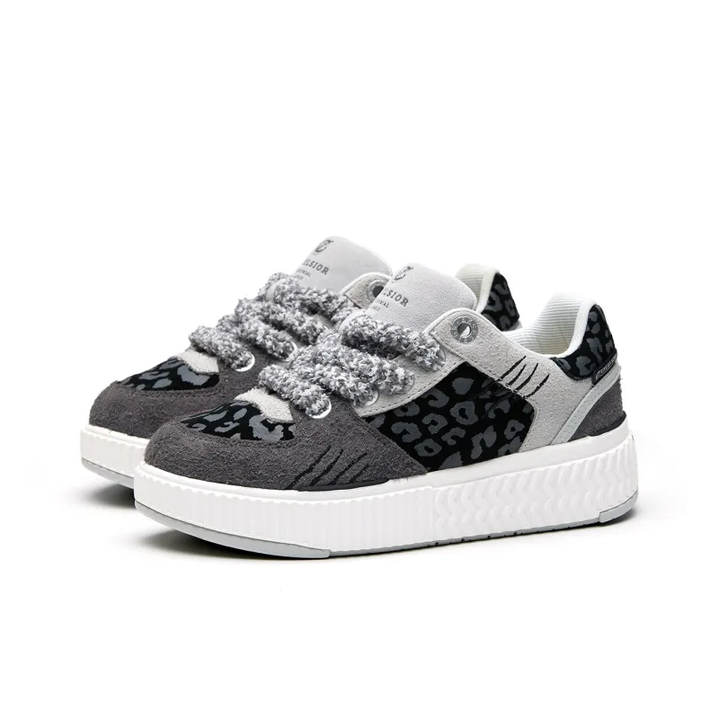 EXCELSIOR Low Top Skateboard Shoes Women's Black Panther Twilight Black-1