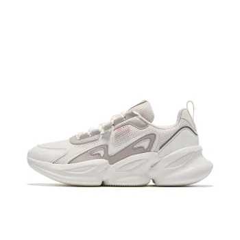 QIAODAN Anti Slip Wear Resistant Low Top Casual Shoes Men's Ivory Float Stone Color