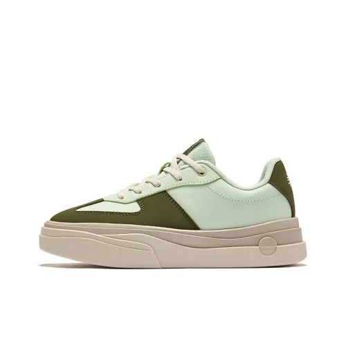 Erke Colorful 2.0 Wear Resistant Slip Resistant Low Top Skateboard Shoes Women's Foam Mint Cotton Green