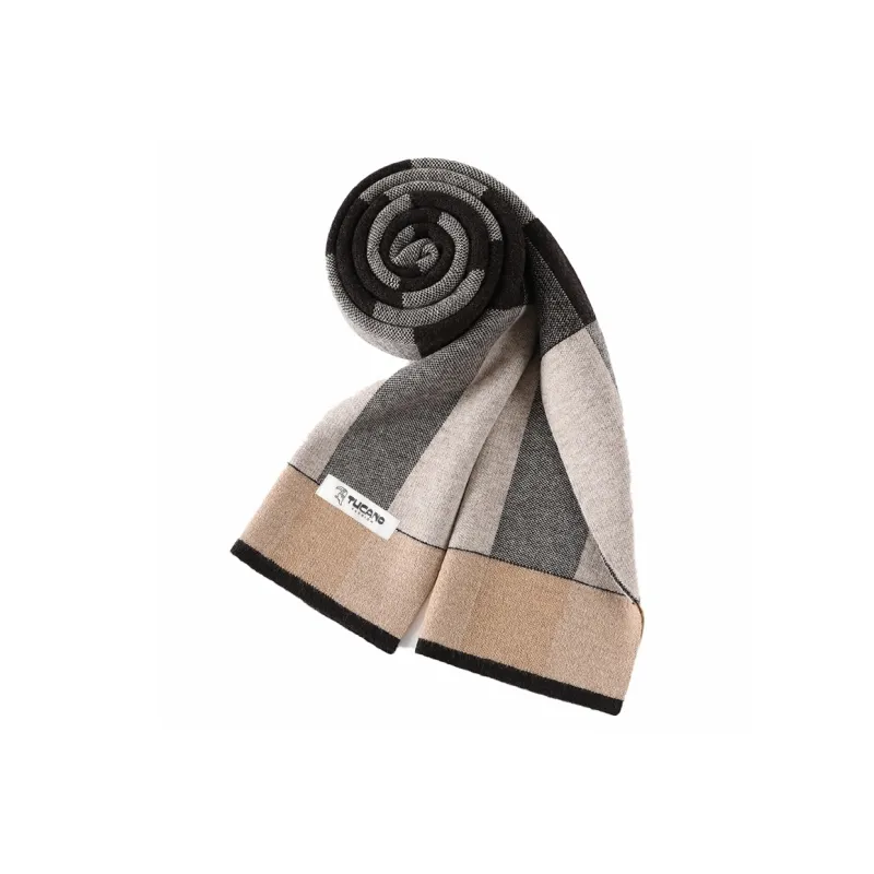TUCANO Wool Knit Scarves Men's Black/Khaki/Light Gray/Camel-2