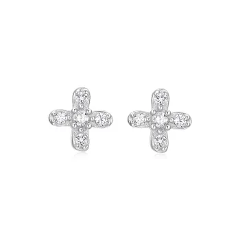 KADER 925 Sterling Silver Stud Earrings Women's Silver Girlfriend Anniversary Birthday Gift