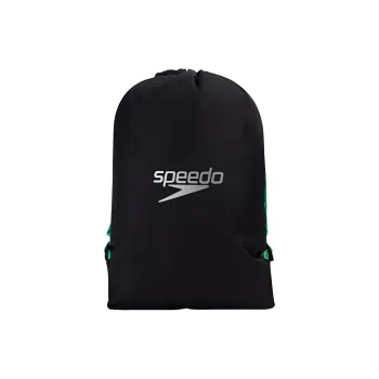 Speedo Polyester Swim Bag Unisex Black & Green/Blue & Black