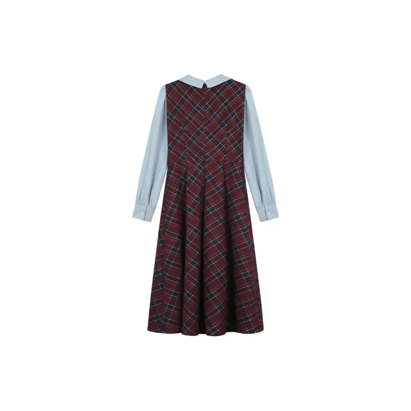 ANNIBUHUO Long Sleeved Dresses Women's-3