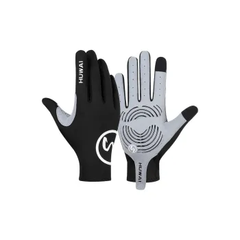 HNJ Riding Equipment Cycling Glove Unisex Ice Silk Lycra Imitation Fiber
