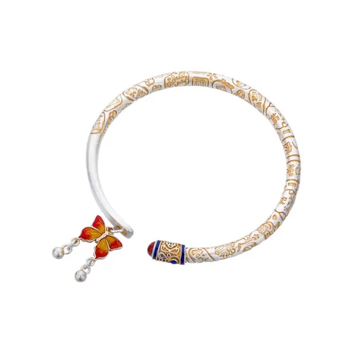 Shunqin Silver Building 999 Fine Silver Bangles Women's