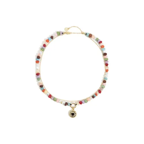 Bimba Y Lola Muliticolour Logo Necklace