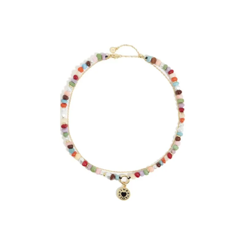 Bimba Y Lola Muliticolour Logo Necklace-0