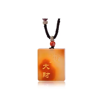 Gu He Agate Jade Necklaces Unisex