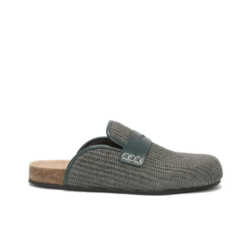 JW Anderson Woven Raffia Loafer Mules-1