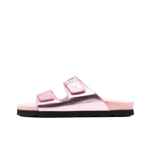 PALM ANGELS Logo Printed Slip On Sandals Women's