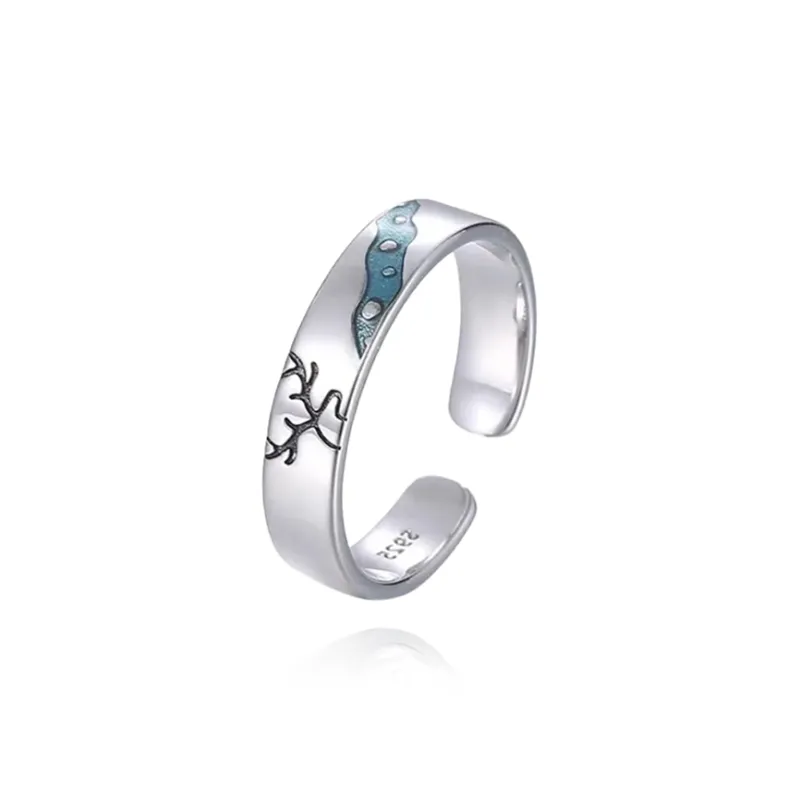Chongqing Gold Store S925 Silver Rings Unisex-5