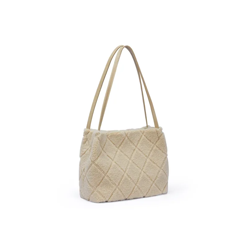 RED DRAGONFLY Microfiber Synthetic Leather Handbags Shoulder Bags Women's Coffee/Milk Tea Beige-8