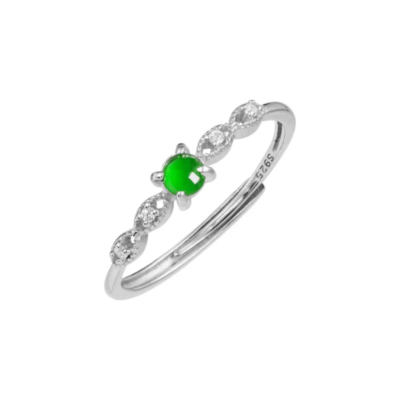 Princess Cui Ice Glutinous Jadeite Rings Women's-0