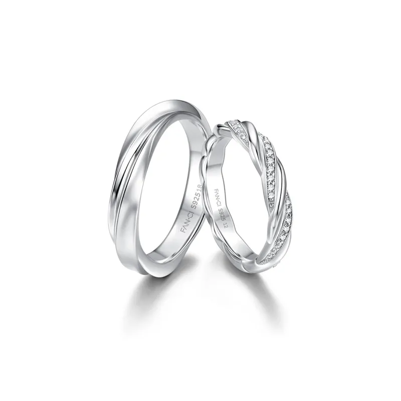 FANCI S925 Silver Rings Unisex Box-0