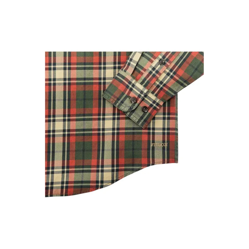 Filson FW24 Shirt Men's Caramel Red Plaid-4