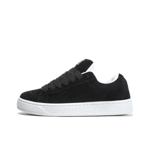 LIANGHUO Slip Resistant Cushioning Impact Resistance Wear Resistant Lightweight Low Top Skateboard Shoes Unisex Black