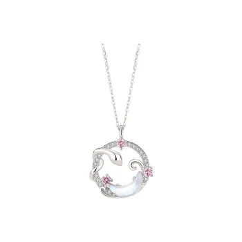 KING TAI FOOK 925 Sterling Silver Necklaces Women's