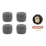 DIY Hand-Woven Scarf[Lamb Dark Gray]