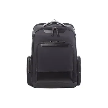 SAMSONITE Fabric With Synthetic Leather Backpack Large Size Women's Marine Blue