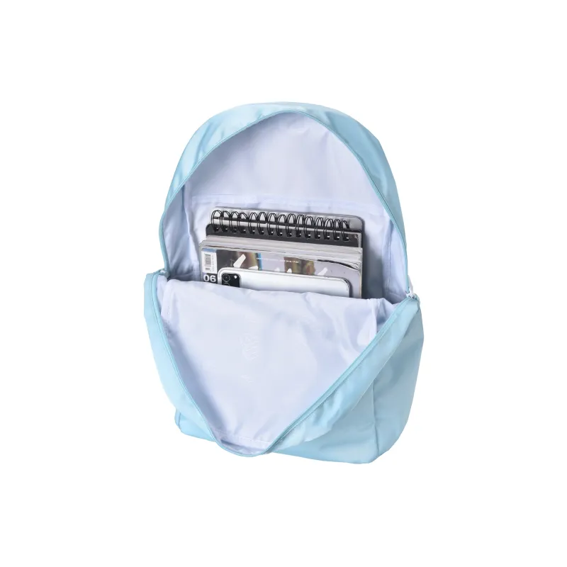 Spare No Pains. Polyester Backpack Regular Unisex Light Blue-3
