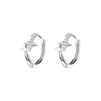 HANYUDIE 999 Fine Silver Earrings Unisex