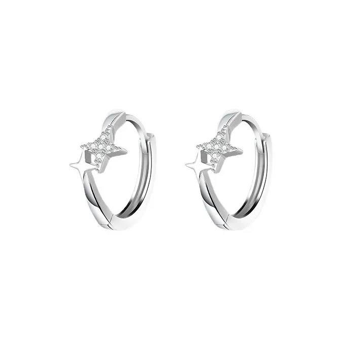 HANYUDIE 999 Fine Silver Earrings Unisex-0