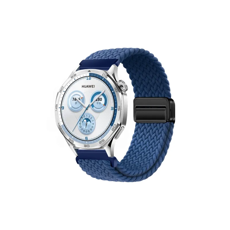 Watchbond Compatible With Huawei GT5 Huawei Compatibility Watch Band 18/20/22mm Nylon Material-9